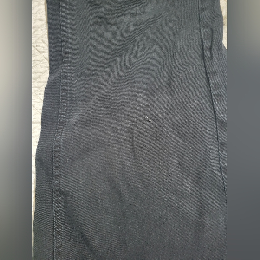 GAP High Rise Wide Leg Jeans Black Raw Hem 0 25 Petite Minimalist - Picture 8 of 9